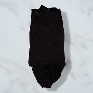 Kids Black & Lace Dance Leotard